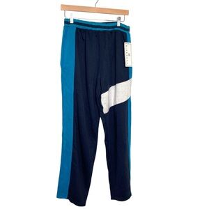 GIVENCHY Vintage Colorblock Womens Straight Sweat Pants Blue Size Large NWT